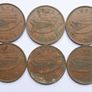 Vintage- Ireland, 1 Pingin Bronze Coins Image 2