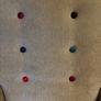 DFS Signature Button-Effect Armchair with Matching Stool Image 2