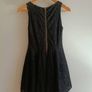 Boohoo Black Textured Fit & Flare Dress Image 4