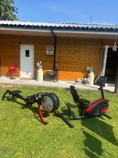 exercise bike & rowing machine