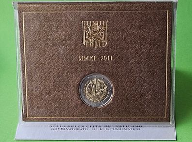 Vatican City 2011 year Brilliant Uncirculated Commemorative 2 Euro coin.