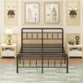 King Size Bed Frame with Victorian Headboard and Footboard Image 4