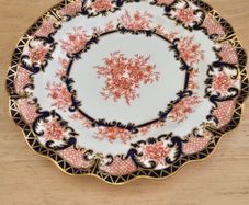 Vintage Royal Crown Derby Scalloped Plate