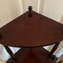 4-Tier Dark Wood Corner Whatnot/Display Shelf Unit Image 2