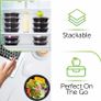 Meal Prep Containers with Lids - 30 Pack Portion Control Containers Freezer Containers with Lids - Re-usable Microwavable Containers Lunch Containers Food Prep Containers with Lids Image 5