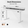 Electric Adjustable Height Desk with 2 Drawers Image 2
