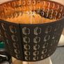 2 Black and gold large lampshades. Image 3
