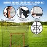 Hockey and Lacrosse Goal Backstop with Extended Coverage, 12' x 9' Lacrosse Net, Complete Accessories Training Net, Quick Easy Setup Backyard Lacrosse Equipment, Perfect for Youth Adult Training Image 3