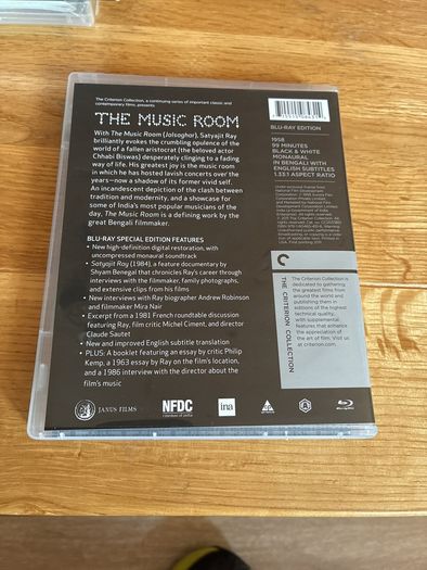 Criterion Collection Blu Ray. The music room