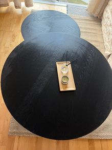 Black coffee table set