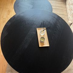 Black coffee table set