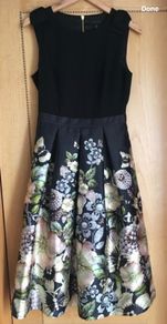 Ted Baker - Felcity Gem Gardens Pleasted Dress (Size 2/ UK 10)
