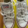 White Converse Trainers Image 4