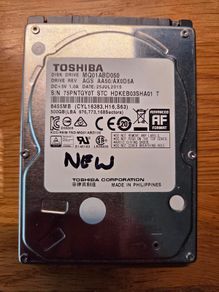 Toshiba 2.5" Sata Hdd 500gb