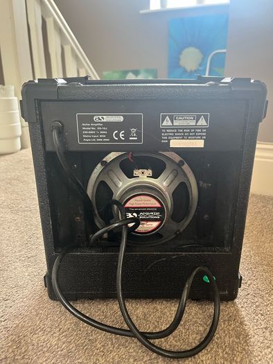 Custom guitar + mini amp