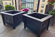 wooden planters