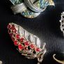 Vintage silver tone brooches bundle Image 3