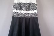 Karen Millen black and white occasion dress Size 12/14