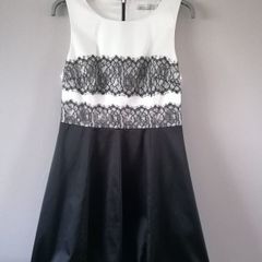 Karen Millen black and white occasion dress Size 12/14
