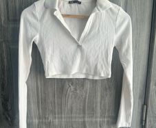 White Crop Top Zara