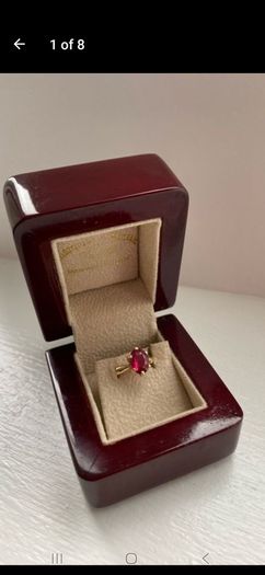 Ruby gold ring