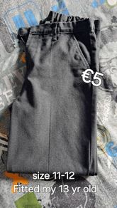 Grey School Uniform Pants
