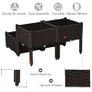Set of 4 Raised Garden Beds - Elevated Planter Boxes - PP Construction - For Flowers & Vegetables Image 4