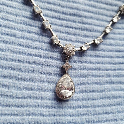 Vintage Van galz .925 silver & swarovski necklace