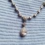 Vintage Van galz .925 silver & swarovski necklace Image 2
