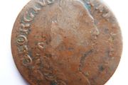 1782 Ireland-Hibernia George III  Halfpenny Nice Example