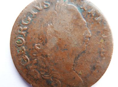 1782 Ireland-Hibernia George III  Halfpenny Nice Example