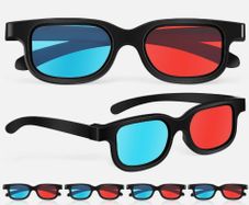 7 Pcs Red/cyan 3d Glasses in New condition