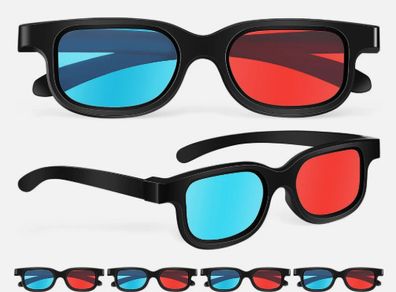 7 Pcs Red/cyan 3d Glasses in New condition