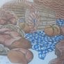 Large 19.75 Inch Long Glass Centerpiece Placemat / Bread Loaf Chop Board Image 8