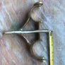 brass curtain pole holders Image 3