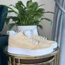 Ladies Beige & White Puma Trainers Image 4