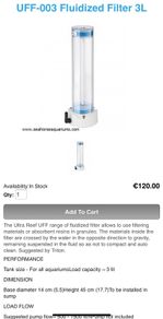 Ultra Reef UFF-003 Fluidized Filter 3L