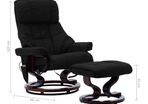 Recliner Massage Chair with Foot Stool, Heating Function and  5 massage settings