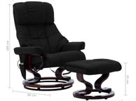 main image for ad Recliner Massage Chair with Foot Stool, Heating Function and  5 massage settings