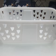 white laundry basket