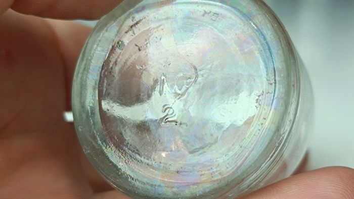 492 - Set of 7 Vintage Clear Glass Screw Cork Top Collectible Decorative Bottles