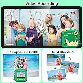NEW SALE | Screen Instant Camera for Kids, 1080P Selfie Children Camera with 32G SD Card, Digital Camera for Toddler Age 3-12 Years Old Boys Girls Christmas Birthday Gifts