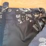 Skirt in dark purple with flower print Image 4