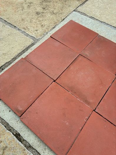 Reclaimed Red quarry floor tiles