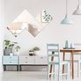 Full length mirror Tiles, 30cm x 30cm 4 Pack-Self Adhesive Real Glass Frameless Wall Mirrors for Home Decoration Image 3