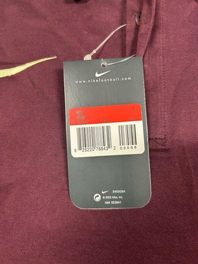 New Vintage 2003 Nike Portugal Rugby Polo Shirt Jersey Mens Large