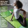 5-Panel Folding Gymnastics Tumbling Mat with Carrying Handles 195 x 75 x 2.8, Thick Exercise Mat, Foldable Tumbling Mat for Kids, Padding for MMA, Gymnastics, Activity Play and Home Gym Image 2