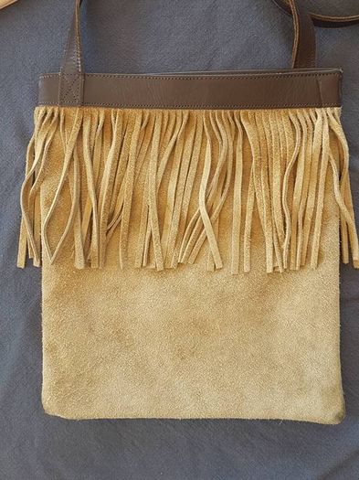 Vintage Crossbody bag - genuine leather.