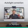 "Logitech C925e Business Webcam, HD 1080p/30fps Video, Light Correction, Autofocus, Clear Audio, Privacy Shutter, Works with Microsoft Teams, Google Meet, Skype, WebEx, Cisco - Black" Image 9