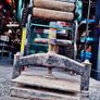 Antique 1800s heavy duty clothes mangle Image 8